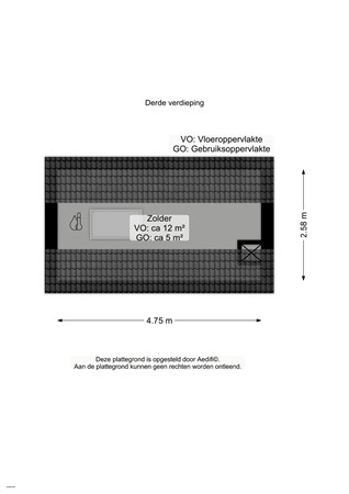 Floorplan - Padangstraat 69A, 9715 CN Groningen
